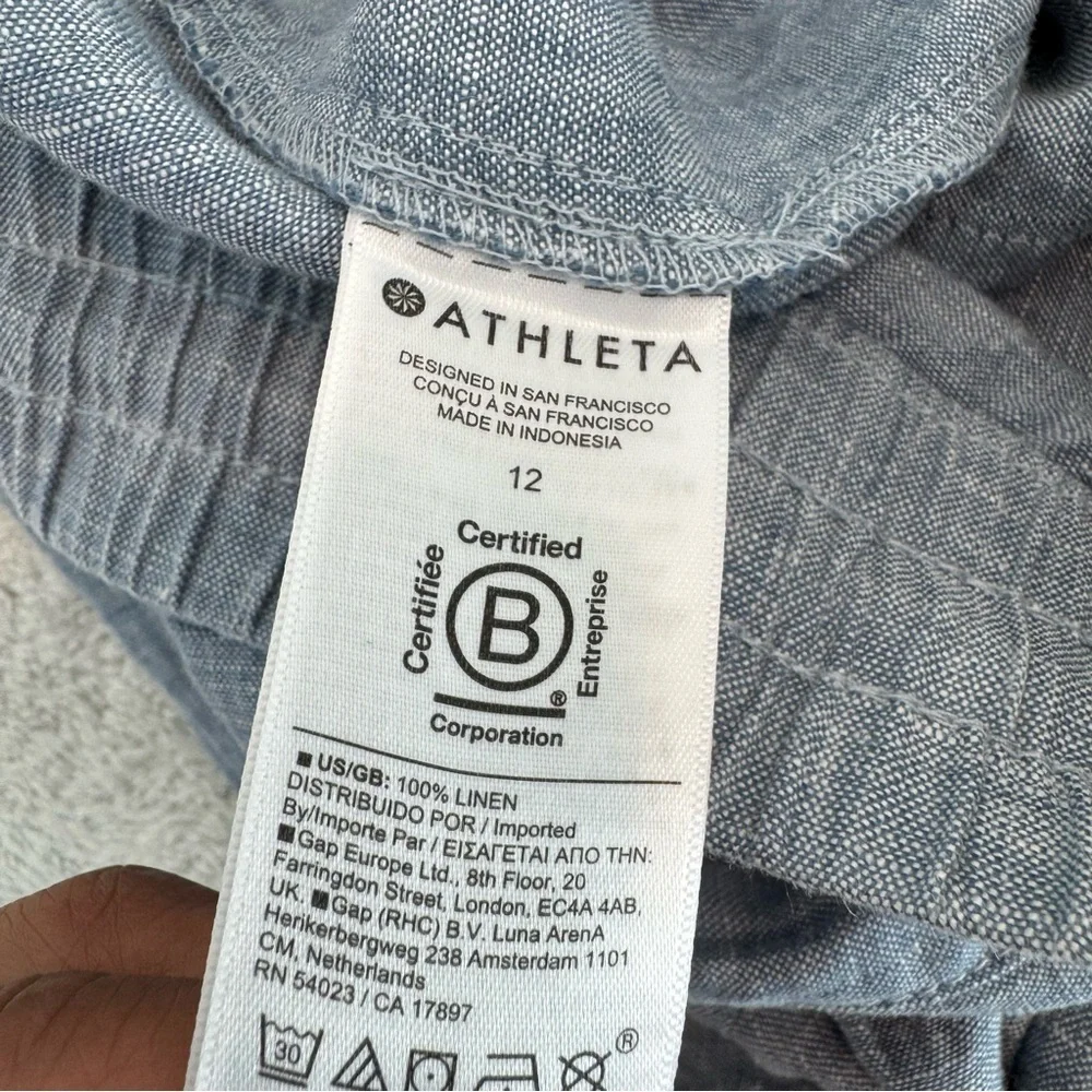 NWT Athleta Retreat Linen Pant size 12